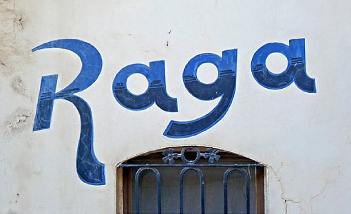 Storefront sign: Raga